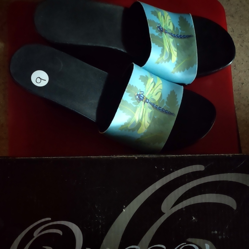 Onesole women black wedge shoes